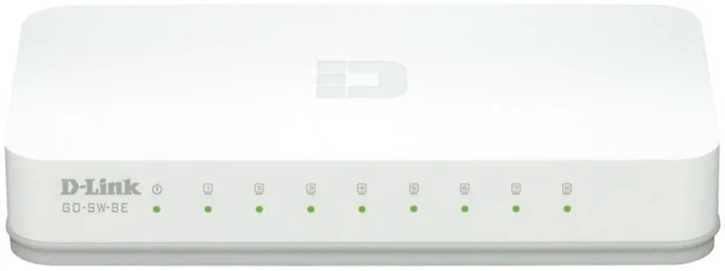 GO-SW-8E - Netwerkswitch - Unmanaged van D-Link in Wit – productfoto