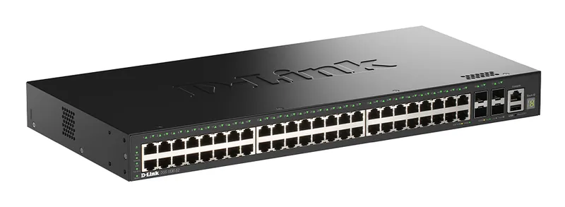 Switch 440mm D-Link DGS-1530-52 4*SFP+/48*GE retail by D-Link – product photo