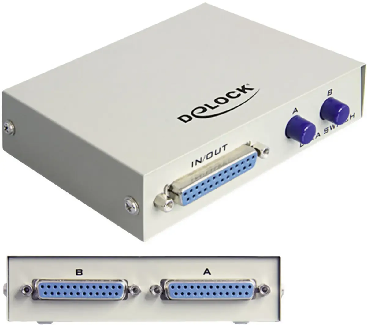 Delock 1982656 2 Port Parallel-Switch Metallgehäuse by Delock – product photo