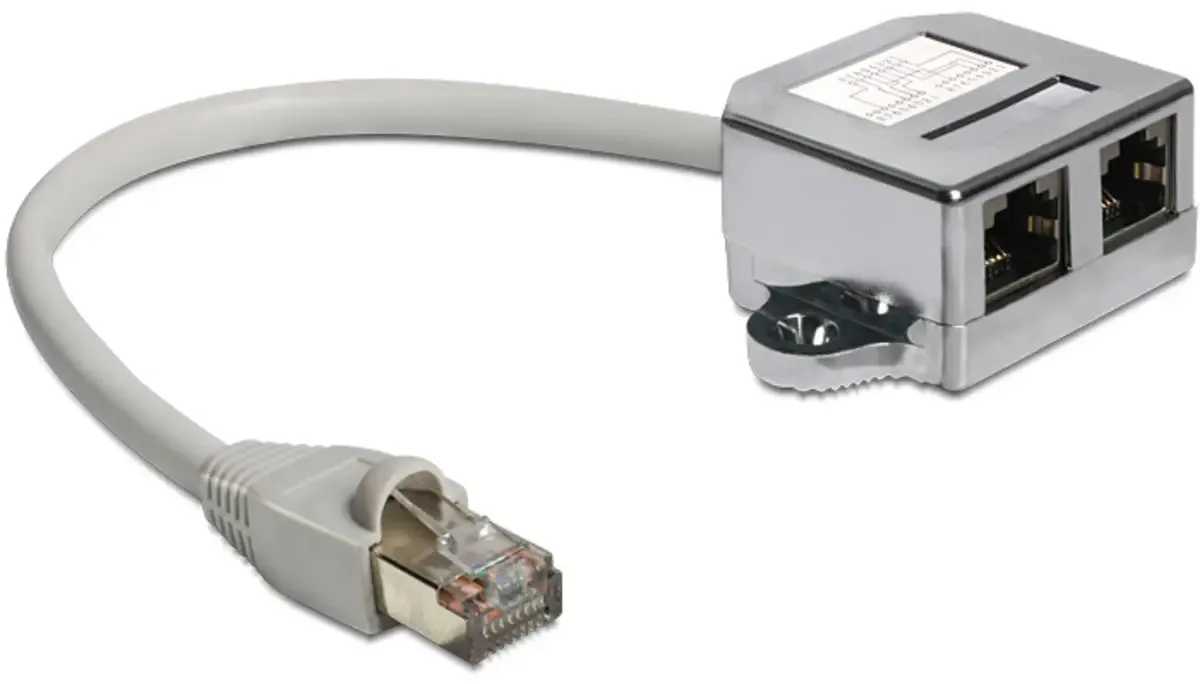 Delock 65177 RJ45 Câble réseau, câble patch Câble 0.15 m gris 1 pc(s) de Delock en Gris – photo produit