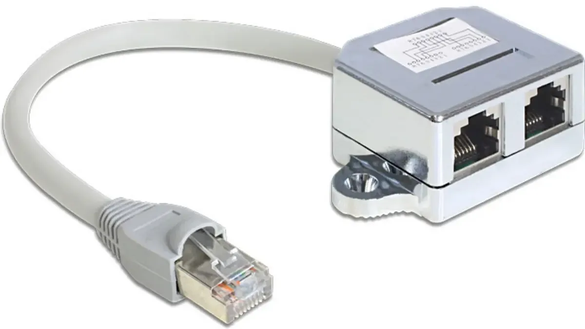 Delock 65441 RJ45 Câble réseau, câble patch Câble 0.15 m gris 1 pc(s) de Delock en Gris – photo produit