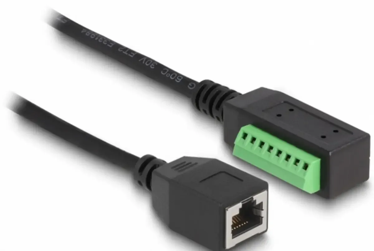 Delock 66053 RJ45 Patchkabel CAT 5e U/UTP 0.22 m Schwarz, Grün Ungeschirmt 1 St. von Delock in Schwarz, Grün – Produktfoto