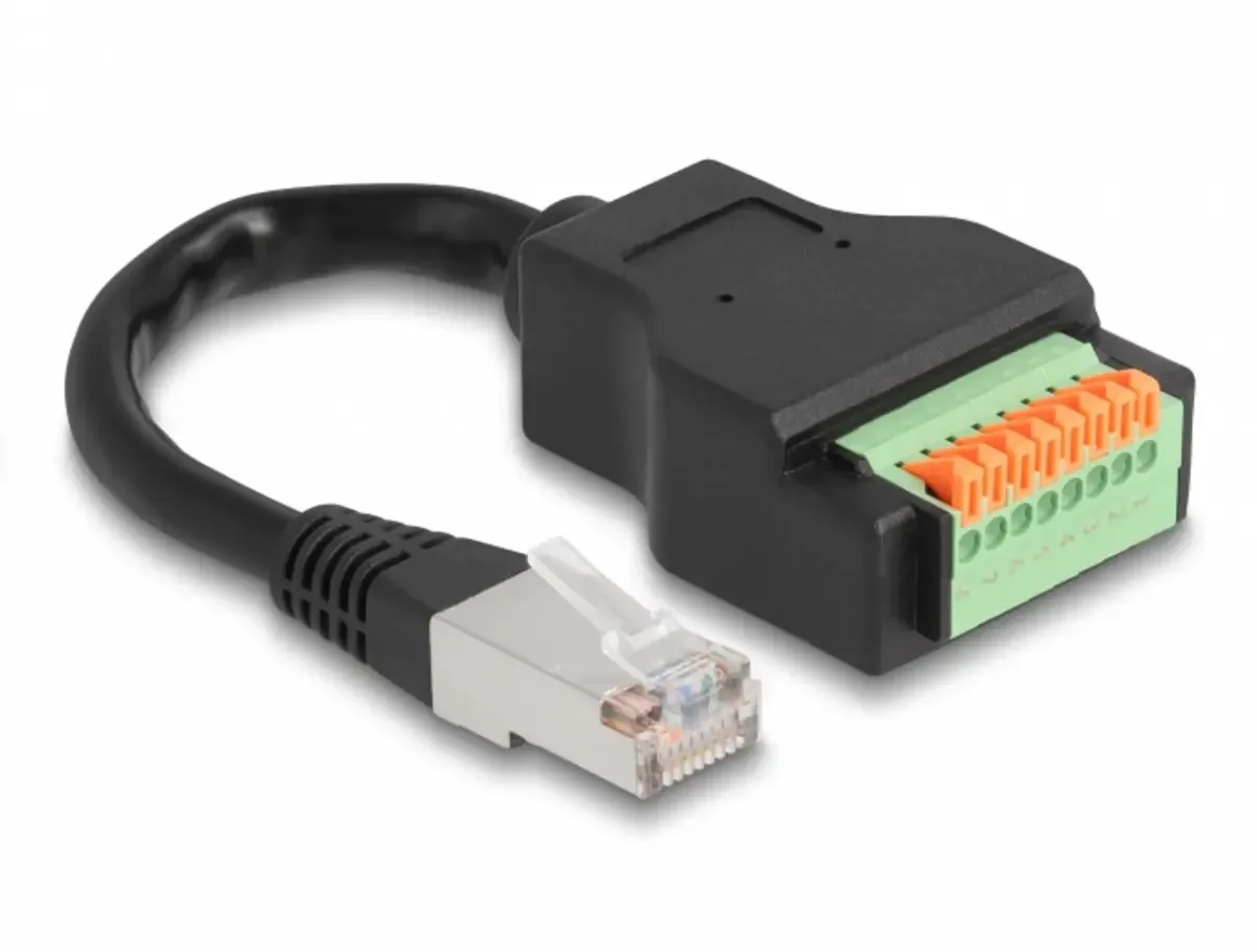 Delock 66063 RJ45 Netwerkkabel, patchkabel CAT 5e S/UTP 0.15 m Afgeschermd 1 stuk(s) fra Delock i Sort – produktbillede