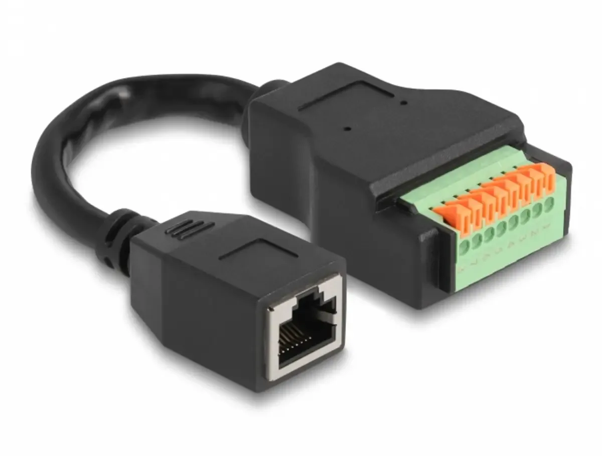 Delock 66065 RJ45 Netwerkkabel, patchkabel CAT 5e S/UTP 0.15 m Afgeschermd 1 stuk(s) by Delock in Black – product photo