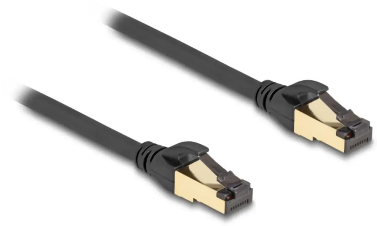 Delock 80248 RJ45 Netwerkkabel, patchkabel CAT 7 S/FTP 1.00 m 1 stuk(s) från Delock i Svart – produktbild