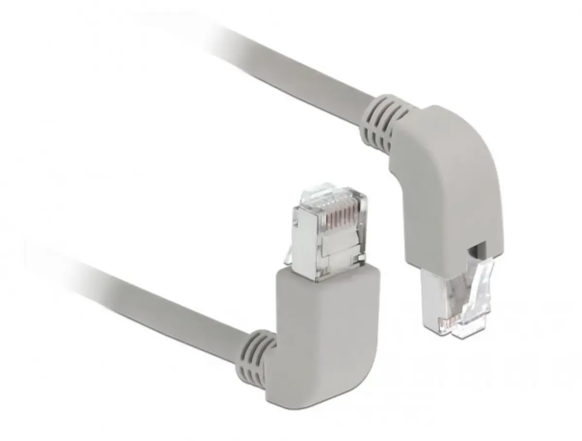 Delock 85861 RJ45 Netwerkkabel, patchkabel CAT 6 S/FTP 0.50 m Afgeschermd 1 stuk(s) fra Delock i Grå – produktbillede