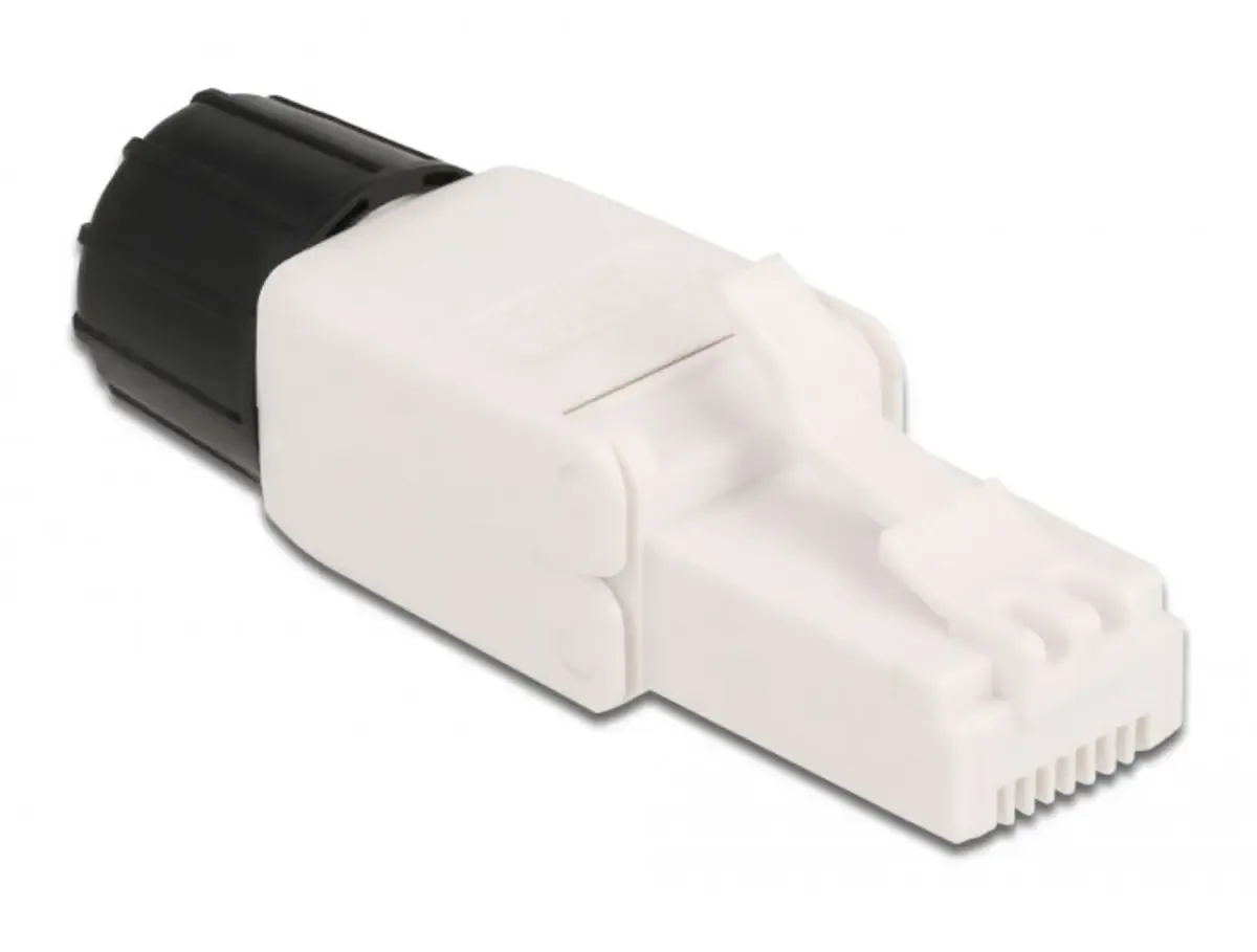 Delock 86978 Fiche RJ45 CAT.6A UTP sans outil 86978 Nombre de pôles 8P8C blanc 1 pc(s) de Delock – photo produit
