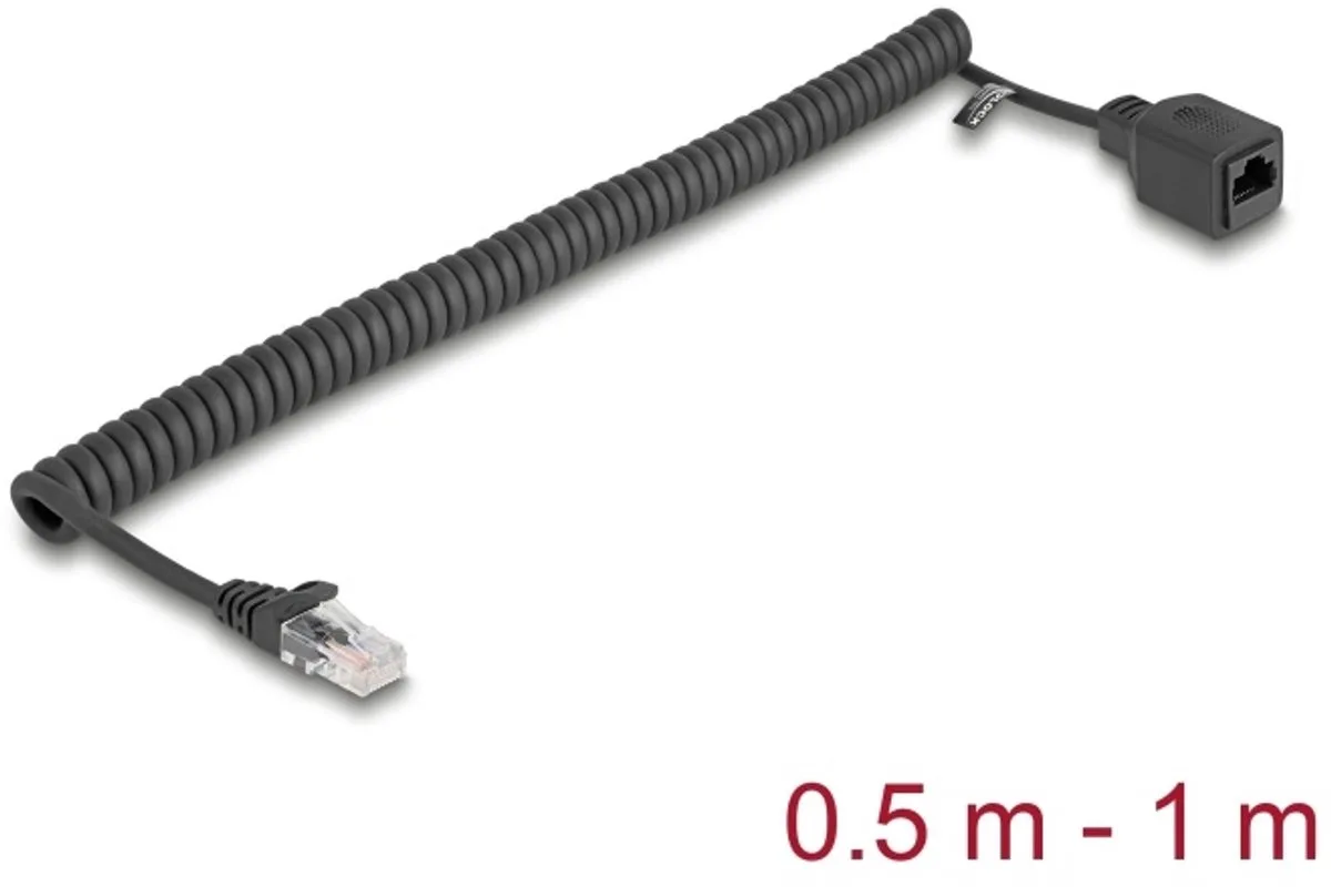 DeLOCK 90668 netwerkkabel 1 m Cat5e U/UTP (UTP) by Delock in Black – product photo