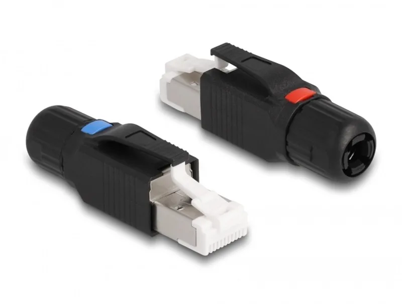 RJ45 CAT6a gereedschaploos by Delock in Black – product photo