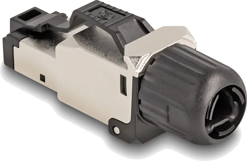 RJ45 Plug field assembly Cat.6A från Delock i Svart, Silver – produktbild