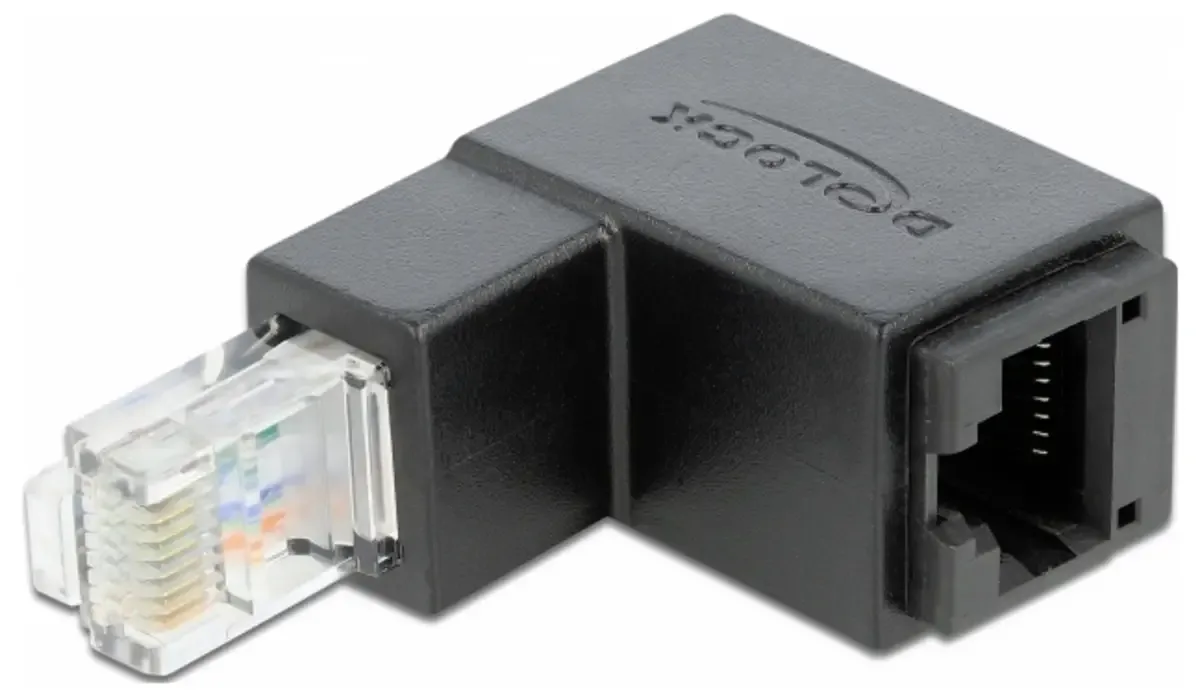 RJ45 Netværk Adapter CAT 6 [1x RJ45-tilslutning - 1x RJ45-stik] 0 mm Flerfarvet fra Delock – produktbillede