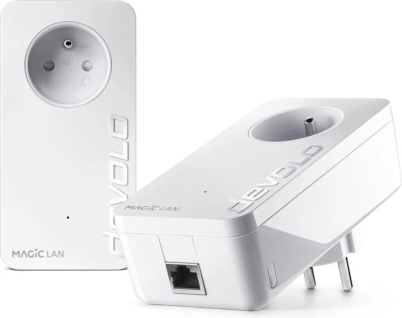 Magic 1 LAN - Powerline-adapter - Starter Kit - BE - Zonder wifi by devolo in White – product photo