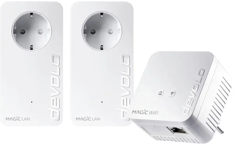 Magic 1 WiFi mini Multimedia Power Kit Powerline Network Kit 8729 DE Powerline 1200 MBit/s de devolo – photo produit