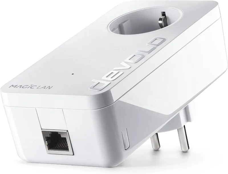 Magic 2 LAN Starter Kit – Powerline zonder WiFi – 2 stuks - BE van devolo in Wit – productfoto