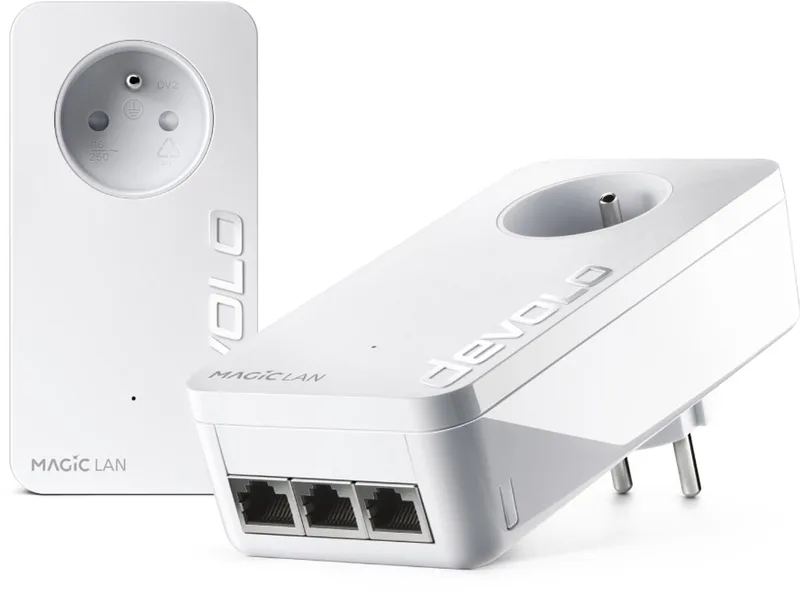 Magic 2 LAN triple Starter Kit - BE från devolo i Vit – produktbild