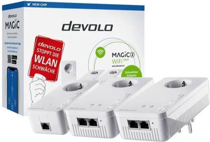 MAGIC 2 Multiroom Kit 2400 Mbit/s Ethernet LAN Wi-Fi 3 stuk(s) by devolo in White – product photo