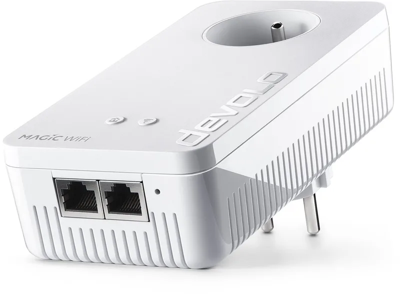 Magic 2 WiFi 6 Next - Powerline Adapter - Mesh WiFi - WiFi 6 - 3000 Mbps - Uitbreidingsadapter - BE by devolo in White – product photo