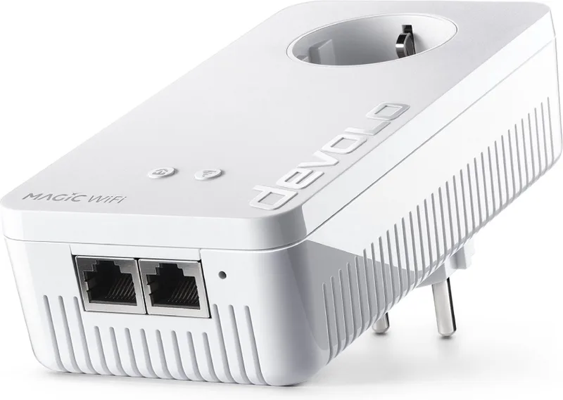 Magic 2 WiFi next - Powerline-adapter - 2400 Mpbs - NL - Uitbreiding van devolo in Wit – productfoto