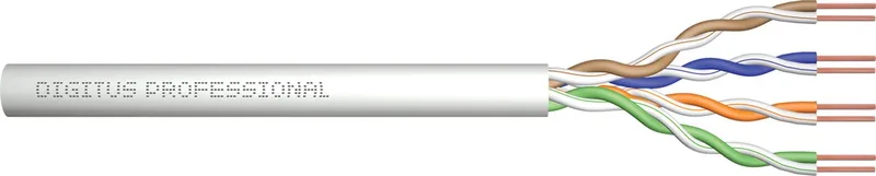 ACU-4511-305 Netwerkkabel CAT 5e U/UTP 4 x 2 x 0.2 mm² Grijs-wit (RAL 7035) 305 m från Digitus i Grå – produktbild