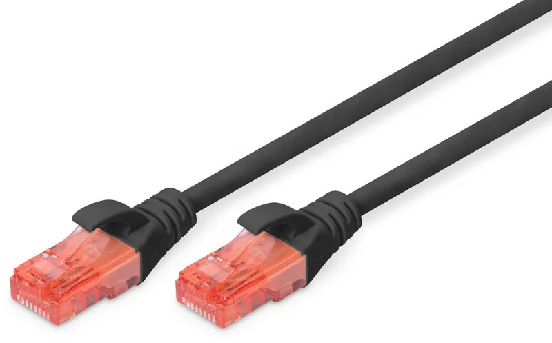 Cat 6 Patchkabel - 3m - U/UTP by Digitus in Black – product photo