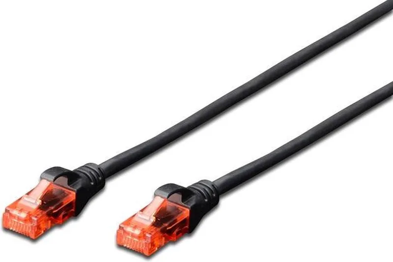 CAT 6 U-UTP Netwerkkabel - 1 meter by Digitus in Black – product photo