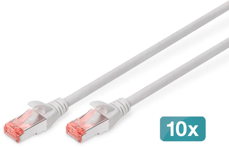CAT6 sFTP kabel 3 meter - 10 stuks by Digitus in Grey – product photo