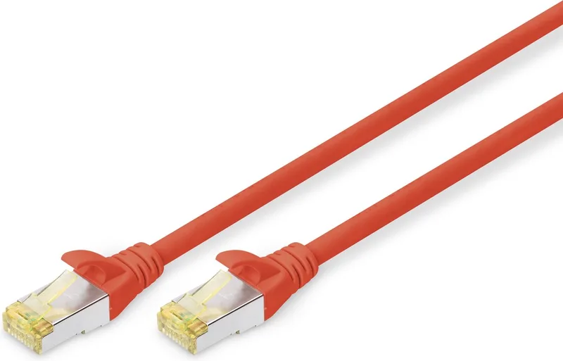 CAT6a sFTP kabel 10 meter van Digitus in Rood – productfoto