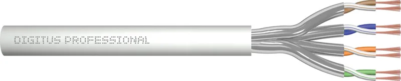 CAT6a U/FTP (STP) kabel op rol 100 meter flexibele kern koper by Digitus in Grey – product photo