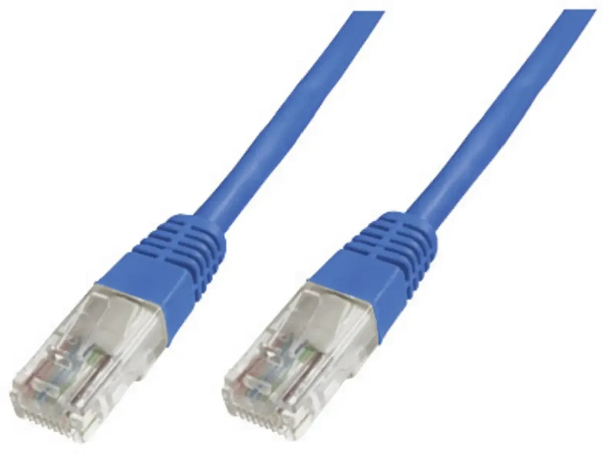 DK-1511-005/B RJ45 Netwerkkabel, patchkabel CAT 5e U/UTP 0.50 m 1 stuk(s) by Digitus in Blue – product photo