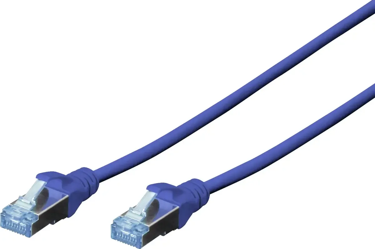 DK-1531-050/B RJ45 nätverkskabel, patchkabel CAT 5e SF/UTP 5.00 m 1 st från Digitus i Blå – produktbild