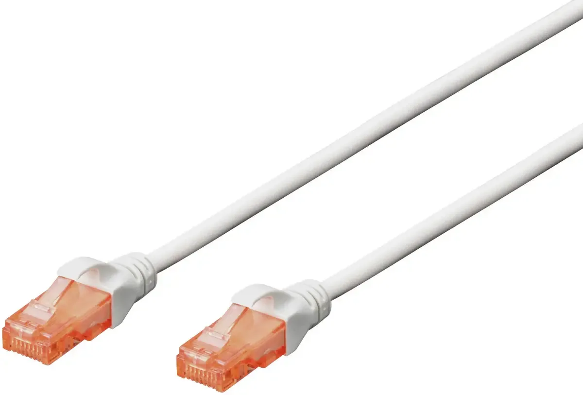 DK-1611-005/WH RJ45 Câble réseau, câble patch CAT 6 U/UTP 0.50 m blanc sans halogène 1 pc(s) de Digitus en Blanc – photo produit