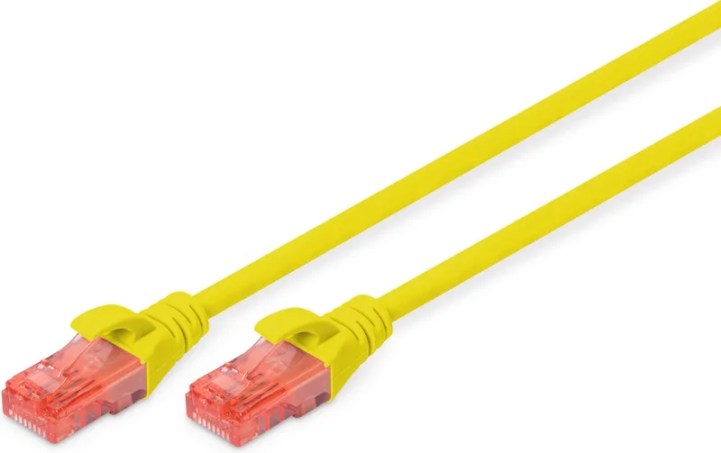 Dk-1612-020/Y Rj45 Netwerk Aansluitkabel Cat 6 U/Utp 2 M Geel Verdraaide Paren by Digitus in Orange – product photo