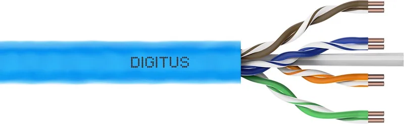 DK-1616-A-VH-1 netwerkkabel Blauw 100 m Cat6a U/UTP (UTP) by Digitus in Light blue – product photo