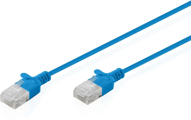 DK-1618-005S-B netwerkkabel 0,5 m Cat6 U/UTP (UTP) Rond von Digitus in Blau – Produktfoto