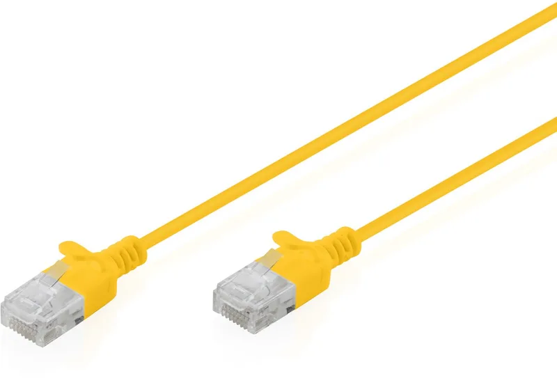 DK-1618-005S-Y netwerkkabel 0,5 m Cat6 U/UTP (UTP) Rond von Digitus in Gelb – Produktfoto
