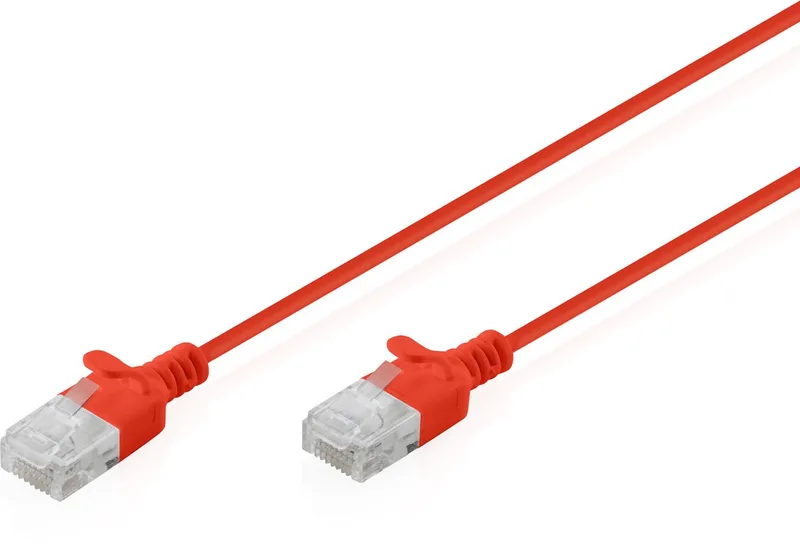 DK-1618-020S-R netwerkkabel 2 m Cat6 U/UTP (UTP) Rond von Digitus in Rot – Produktfoto