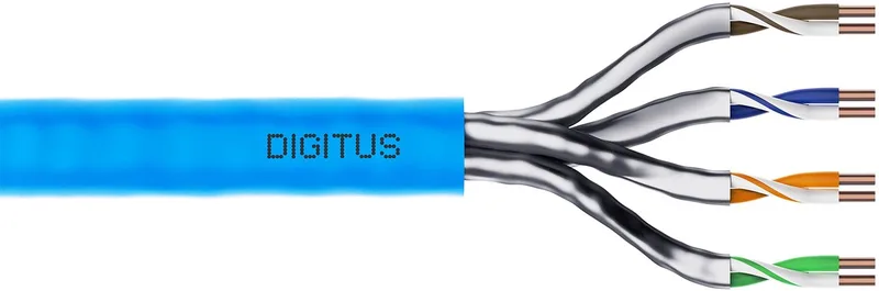 DK-1623-A-VH-1 Netwerkkabel CAT 6A U/FTP 0.25 mm² 100 m by Digitus in Light blue – product photo