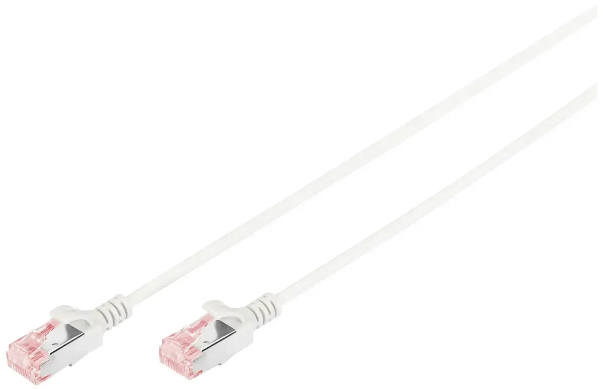 DK-1624-100S RJ45 Netwerkkabel, patchkabel CAT 6 U/FTP 10.00 m Afgeschermd, Halogeenvrij, Afgeschermd (dubbel) 1 stuk(s) de Digitus en Gris – photo produit