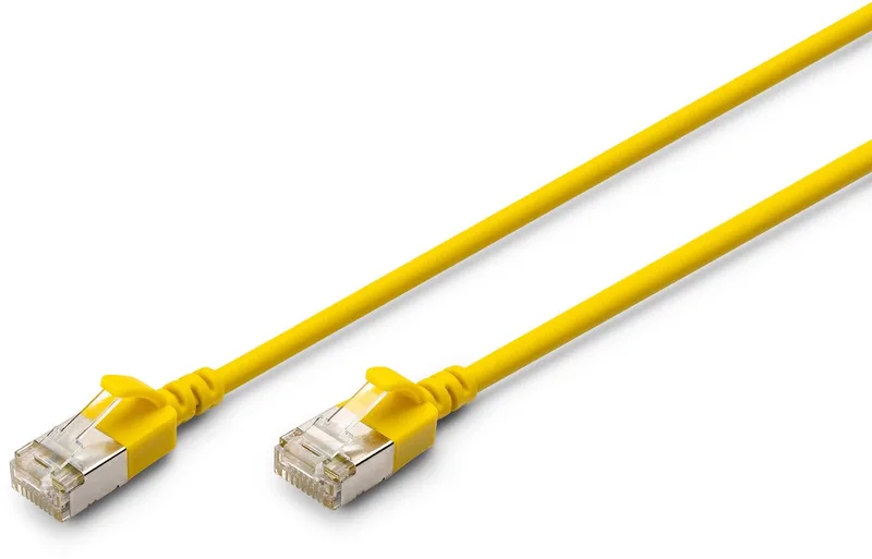 DK-1632-A-005S-Y netwerkkabel 0,5 m Cat6a F/FTP (FFTP) Rond by Digitus in Yellow – product photo