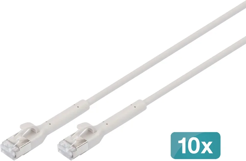 DK-1632-A-020B-10 netwerkkabel 2 m Cat6a F/FTP (FFTP) Rond fra Digitus i Grå – produktbillede