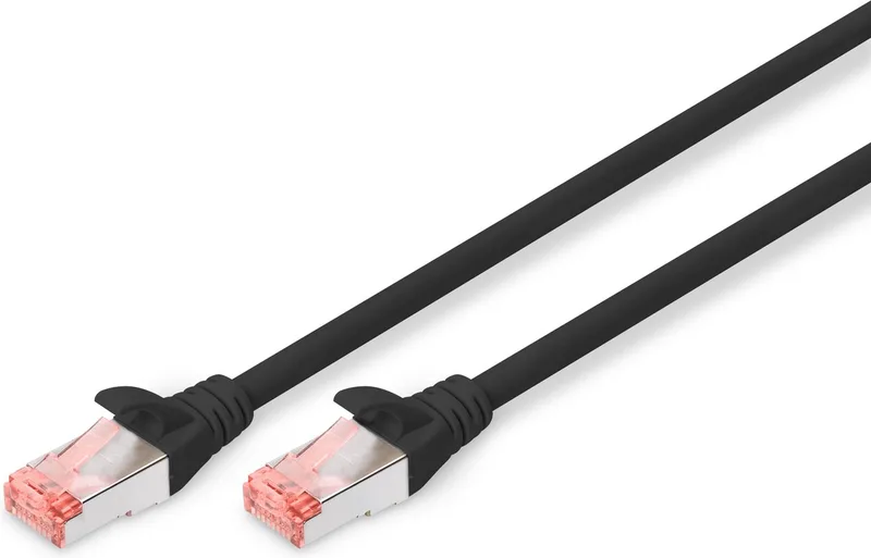 DK-1644-0025/BL - Netwerkkabel - RJ45 - 0.25 m by Digitus in Black – product photo