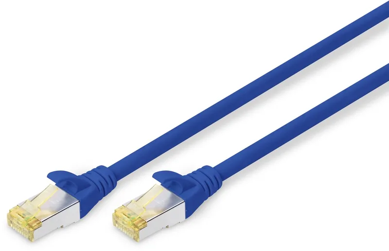 DK-1644-A-050/B netwerkkabel 5 m Cat6a S/FTP (S-STP) von Digitus in Blau – Produktfoto
