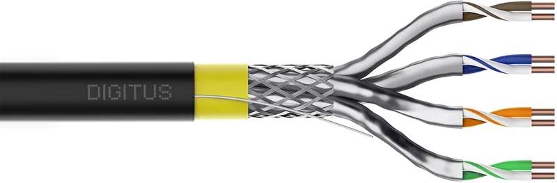 DK-1743-A-VH-05-OD netwerkkabel 50 m Cat7a S/FTP (S-STP) von Digitus in Schwarz – Produktfoto