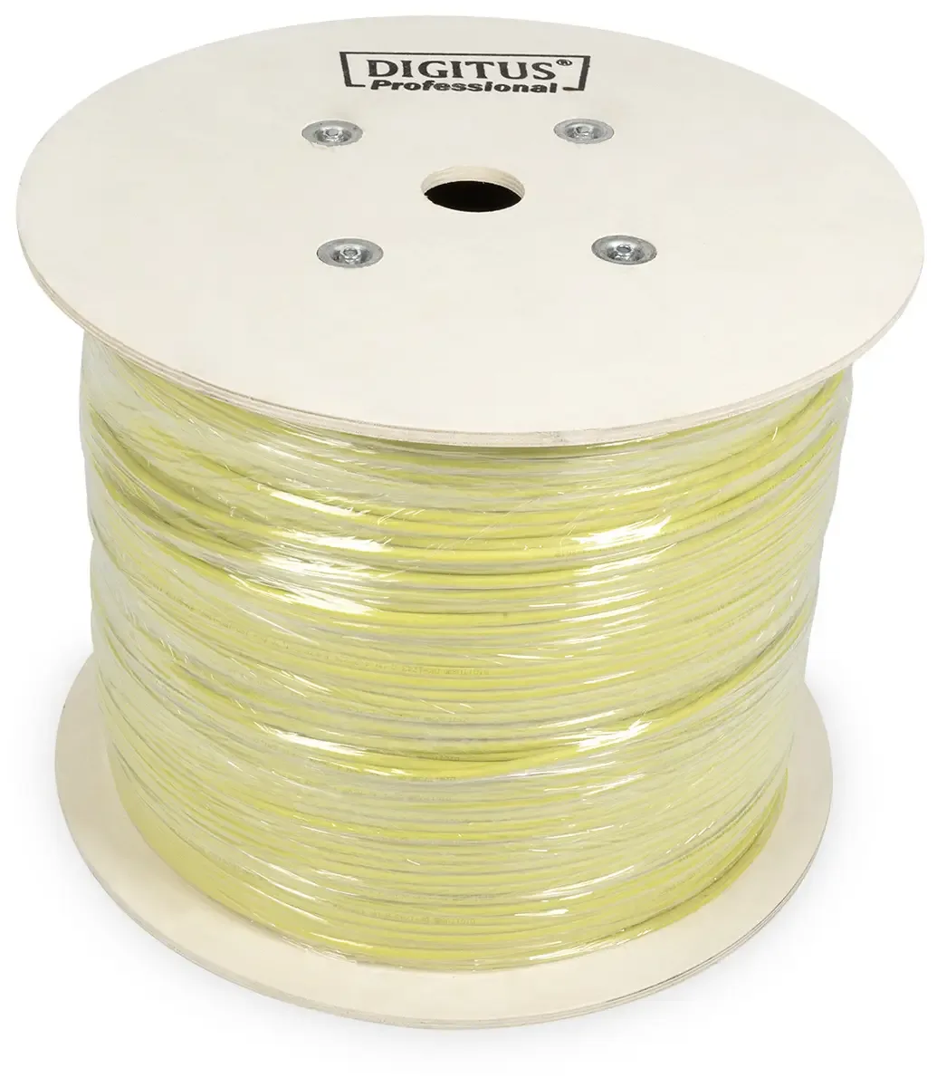 DK-1743-A-VH-10-LD Netwerkkabel CAT 7a S/FTP 1000 m fra Digitus i Gul – produktbillede