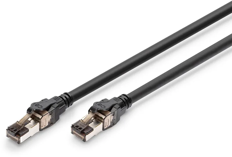 DK-1843-050 netwerkkabel 5 m Cat8.1 S/FTP (S-STP) Rond von Digitus in Schwarz – Produktfoto