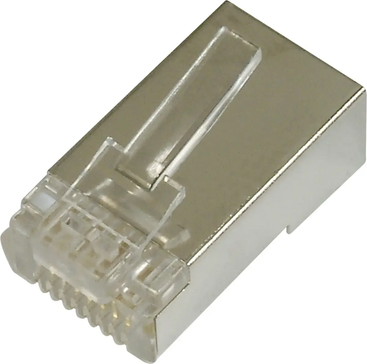 DN-219603 DIGITUS CAT 6 Modularstecker für Rundkabel, geschirmt, 100 Stk. DN-219603 RJ45 Stecker Polzahl Sensoren 8P8C Silber, Transparent 1 St. de Digitus – photo produit