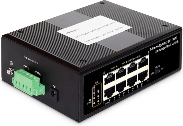 DN-651113 netwerk-switch Unmanaged Gigabit Ethernet (10/100/1000) Power over Ethernet (PoE)