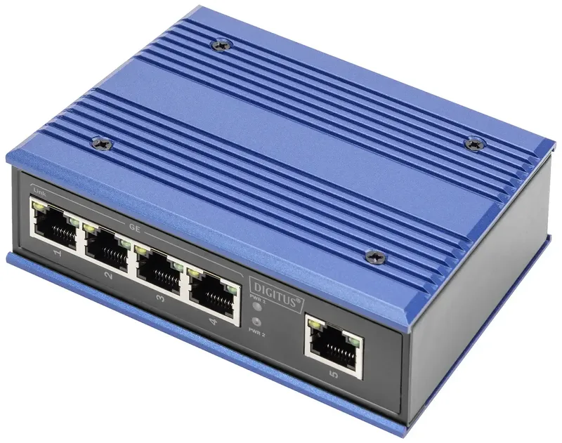 DN-651126 DN-651126 Industrial Ethernet Switch 5 poorten 10 / 100 / 1000 MBit/s de Digitus en Noir – photo produit
