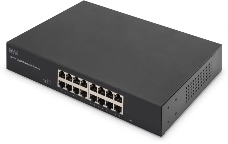 DN-80112-2 -Netwerkswitch - Unmanaged - 16 Poorten de Digitus en Noir – photo produit