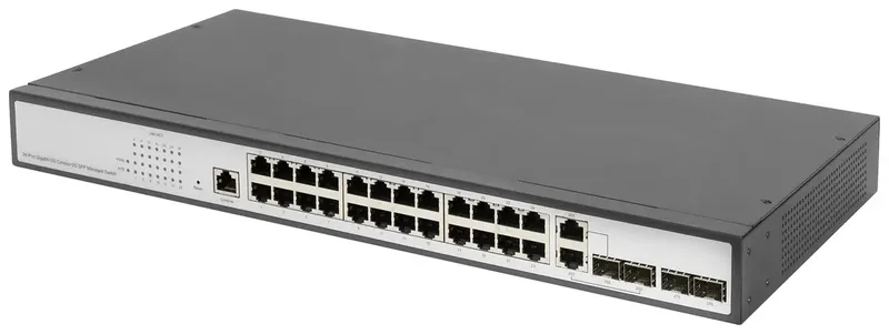 DN-80221-3 DN-80221-3 19 netwerk switch 24 + 4 poorten från Digitus i Grå – produktbild